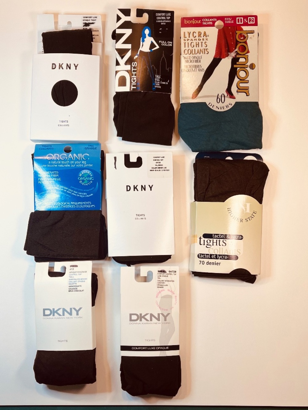 Lot of Tights Eight Pairs of Tights With Bonus Grinch Socks NWT
